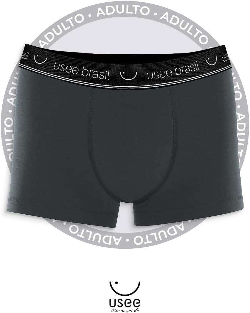 Kit Com 10 Cuecas Boxer Algodão Adulto Usee Brasil