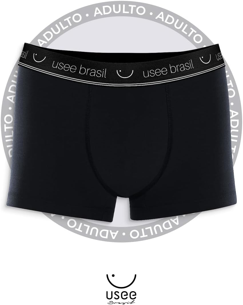 Kit Com 10 Cuecas Boxer Algodão Adulto Usee Brasil