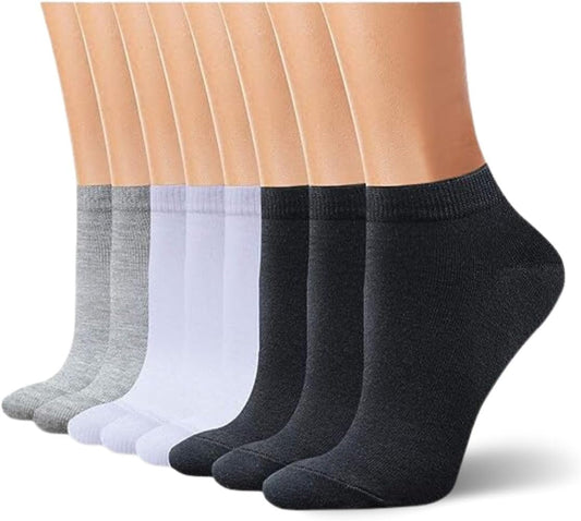 12 Pares de Meias Soquete Cano Curto Unissex em Cores Sortidas, Conforto e Estilo para Uso Diário, Ideal para Praticar Esportes, Confeccionadas em Algodão